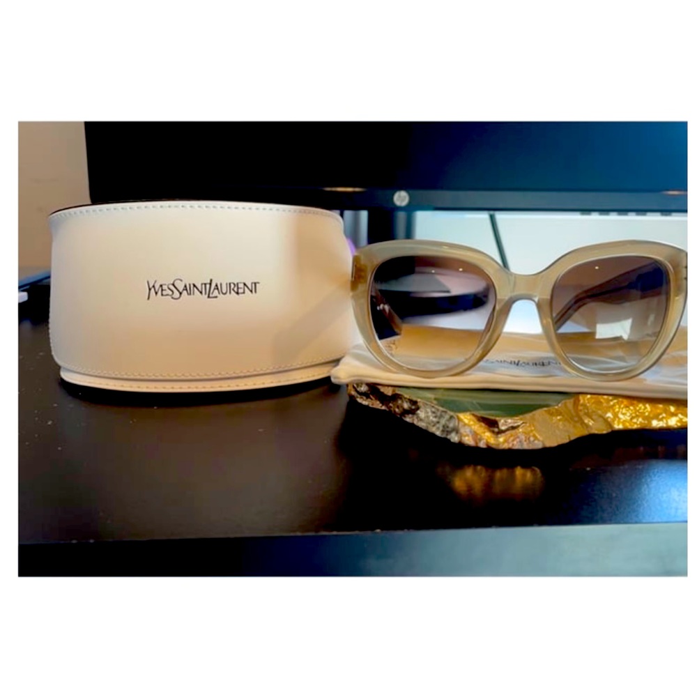 Saint Laurent sunglasses, comes with hard case and dust cloth.